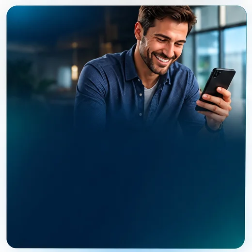 Corretor usando o ImobiPulse no celular